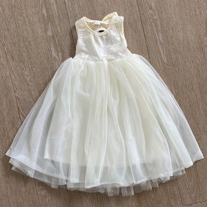 Layered girls formal dress, may be a size 4-6